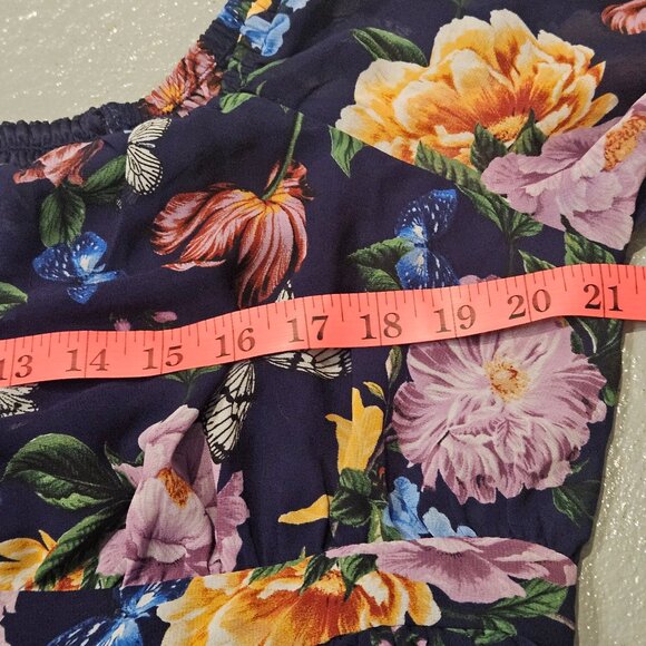 Torrid Peplum Chiffon Long Sleeve Top sz 01 14/16 - Picture 6 of 8